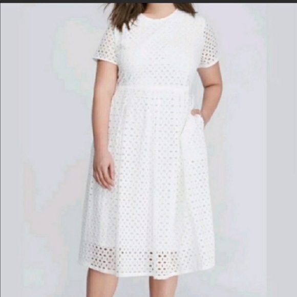 Lane Bryant Dresses & Skirts - SUPER SALE! 🎈HOST PICK🎈EUC, Lane Bryant, White Eyelet Dress